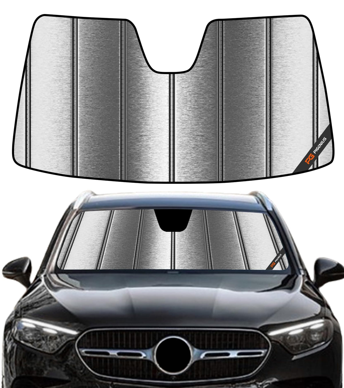 Pigenius Windshield Sunshade for Mercedes-Benz GLE/GLS SUV 2020-2026 Front Window Shade - AstraGuard