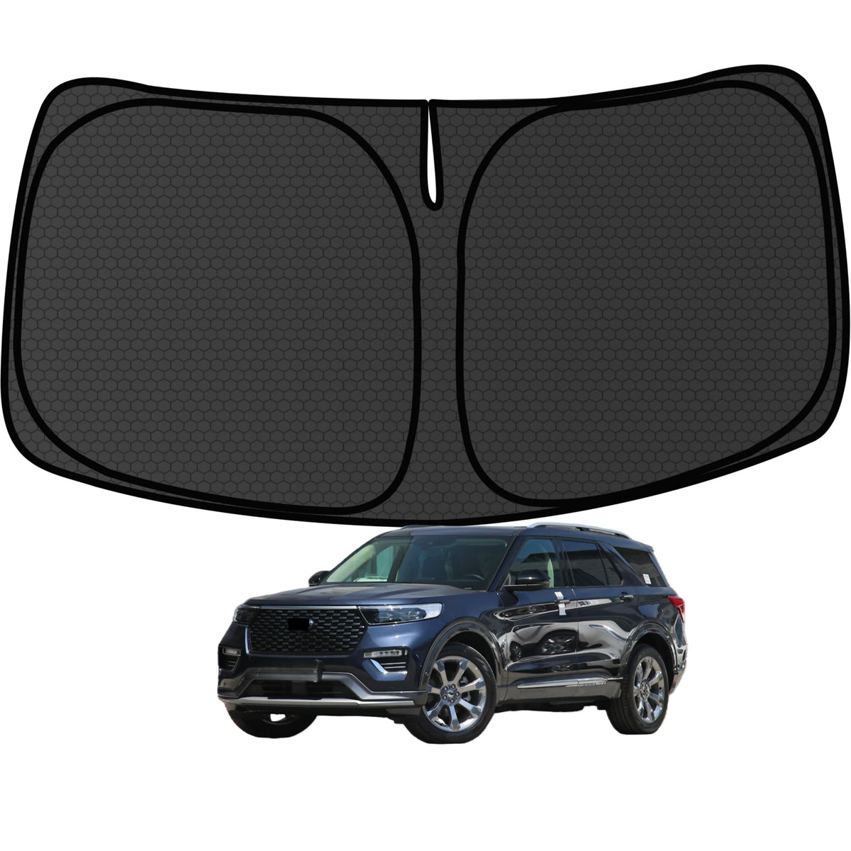 Murano Windshield Sun Shade for Murano 2015-2024 Blocks UV Rays Accessories,1:1 Custom Foldable Thickened Wear-Resistant Front Window Sunshade Visor,Keeps Your Car Cooler