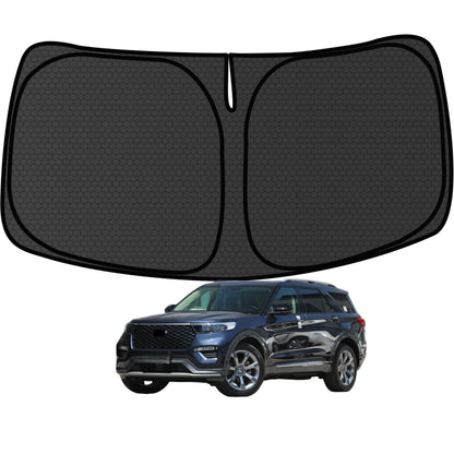 Murano Windshield Sun Shade for Murano 2015-2024 Blocks UV Rays Accessories,1:1 Custom Foldable Thickened Wear-Resistant Front Window Sunshade Visor,Keeps Your Car Cooler