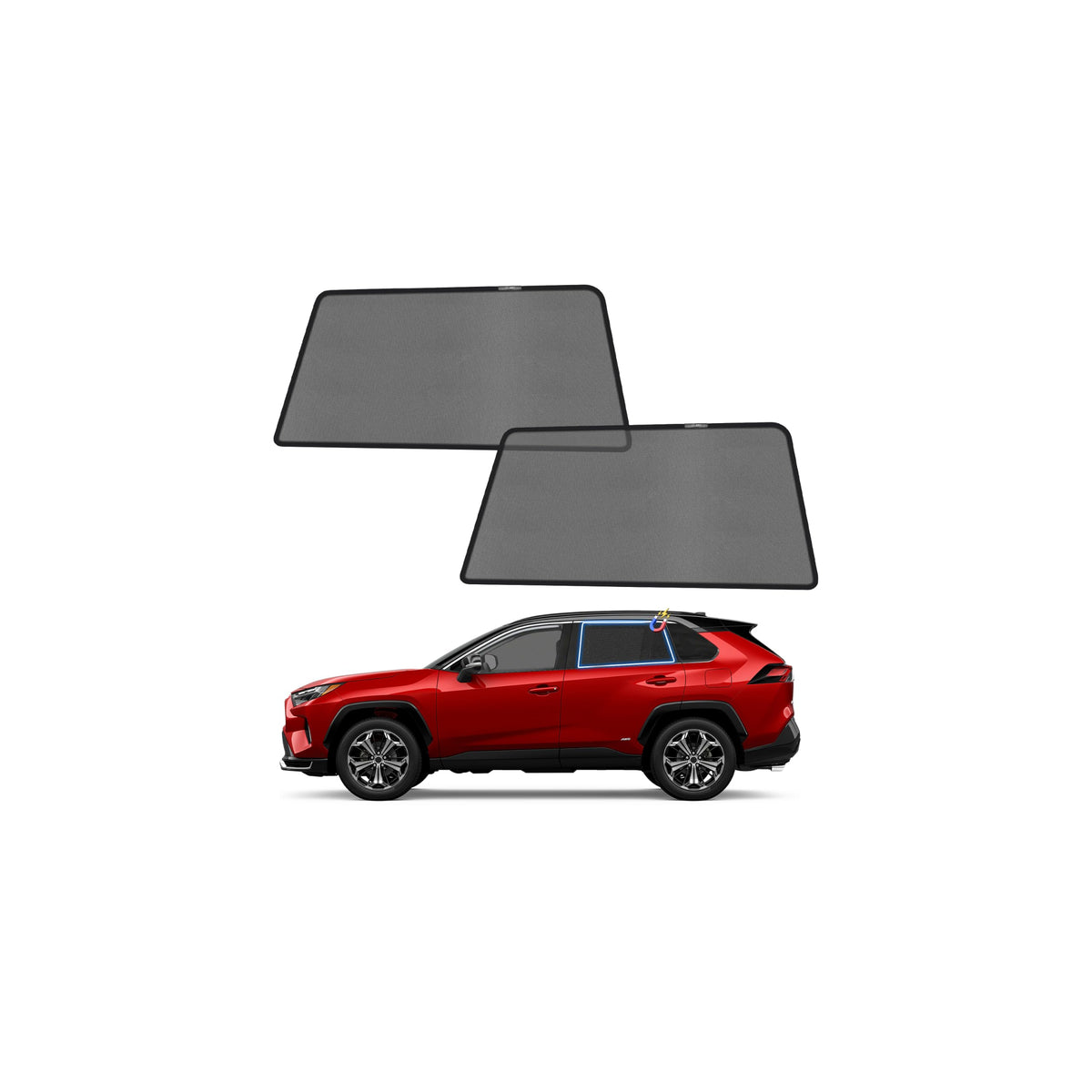 KUST Car Window Shades for 2021-2024 Subaru Outback Accessories, Breathable Mesh Magnetic Window Covers, Rear Back Side Window Sun Shades UV Block Privacy Protection for Baby Camping Napping 2PCS