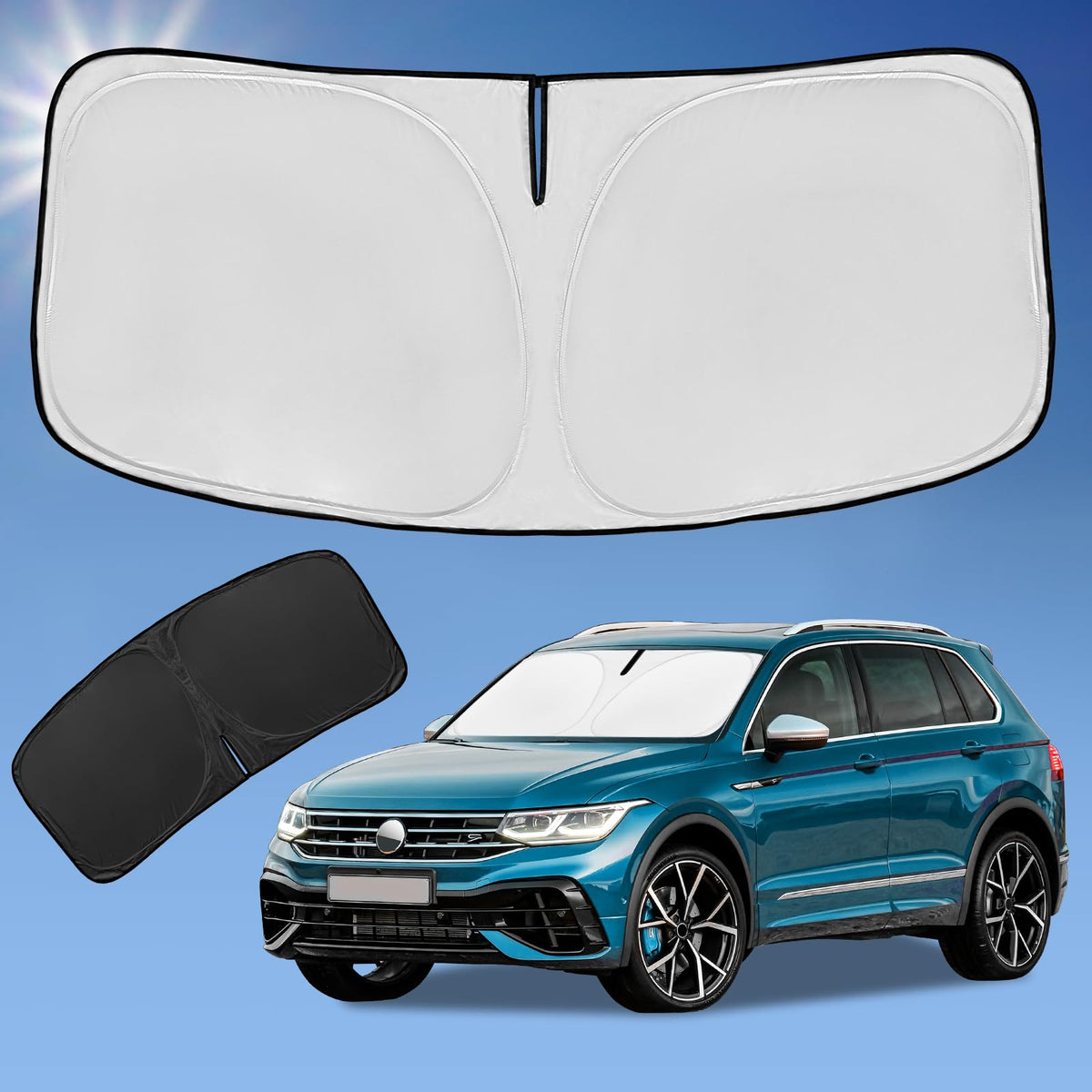 for Toyota Tacoma 2016-2024 2025 2026 Sun Shade Sunshade Windshield Cover