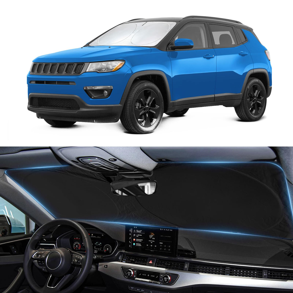 Windshield Sun Shade for Chevrolet Chevy Traverse LS, LT 2018-2026 Sunshade