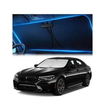 Magnelex Windshield Sun Shade for Kia K5 2021-2026 / Hyundai Sonata 2020-2026, Foldable Car Window Sunshade, Heat & UV Visor Cover, Reflective Front Shades Accessories