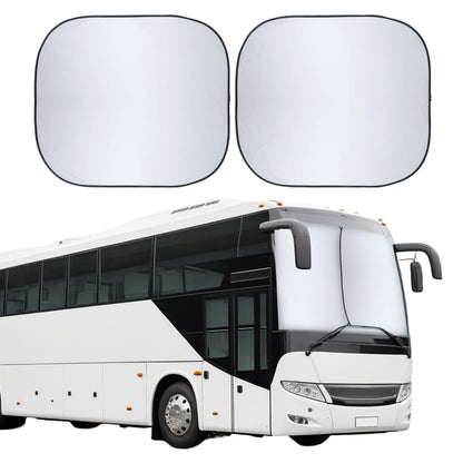 EcoNour 2-Piece Foldable Car Front Window Sun Shade, UV & Heat Protection