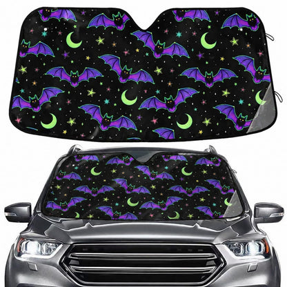 Sea Turtle Teal Windshield Sun Shade for Car Auto SUV Truck Foldable Front Window Sunshade Sun Visor Protector Block UV Rays Reflect Heat, 55" x 28"