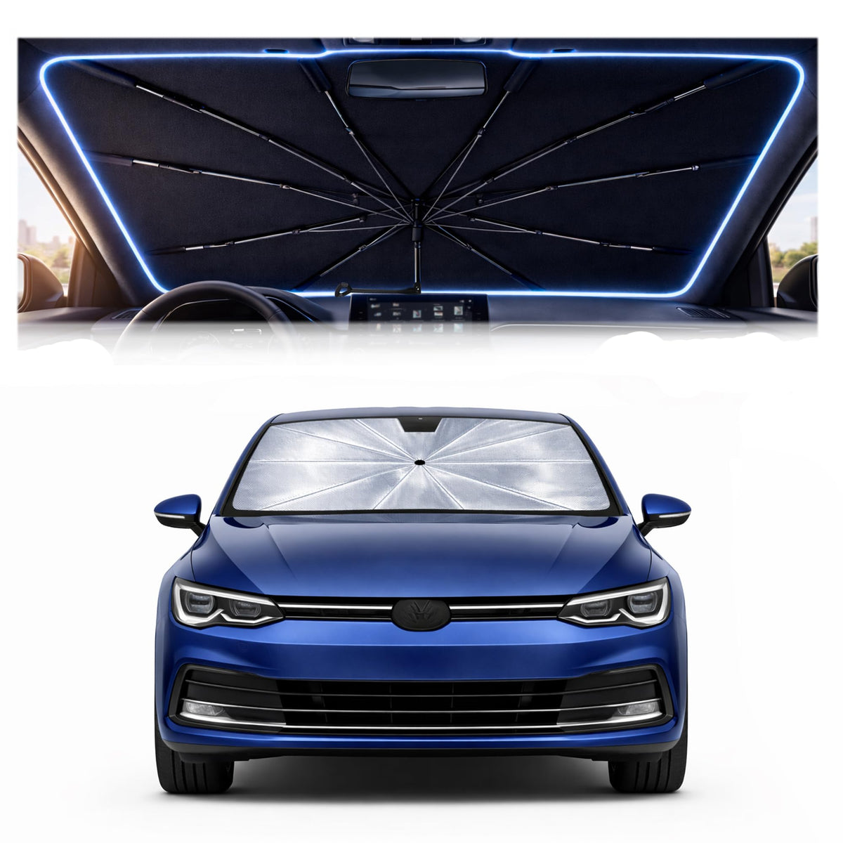 Car Windshield Sun Shade Umbrella for Mercedes Benz GLE 2020-2026