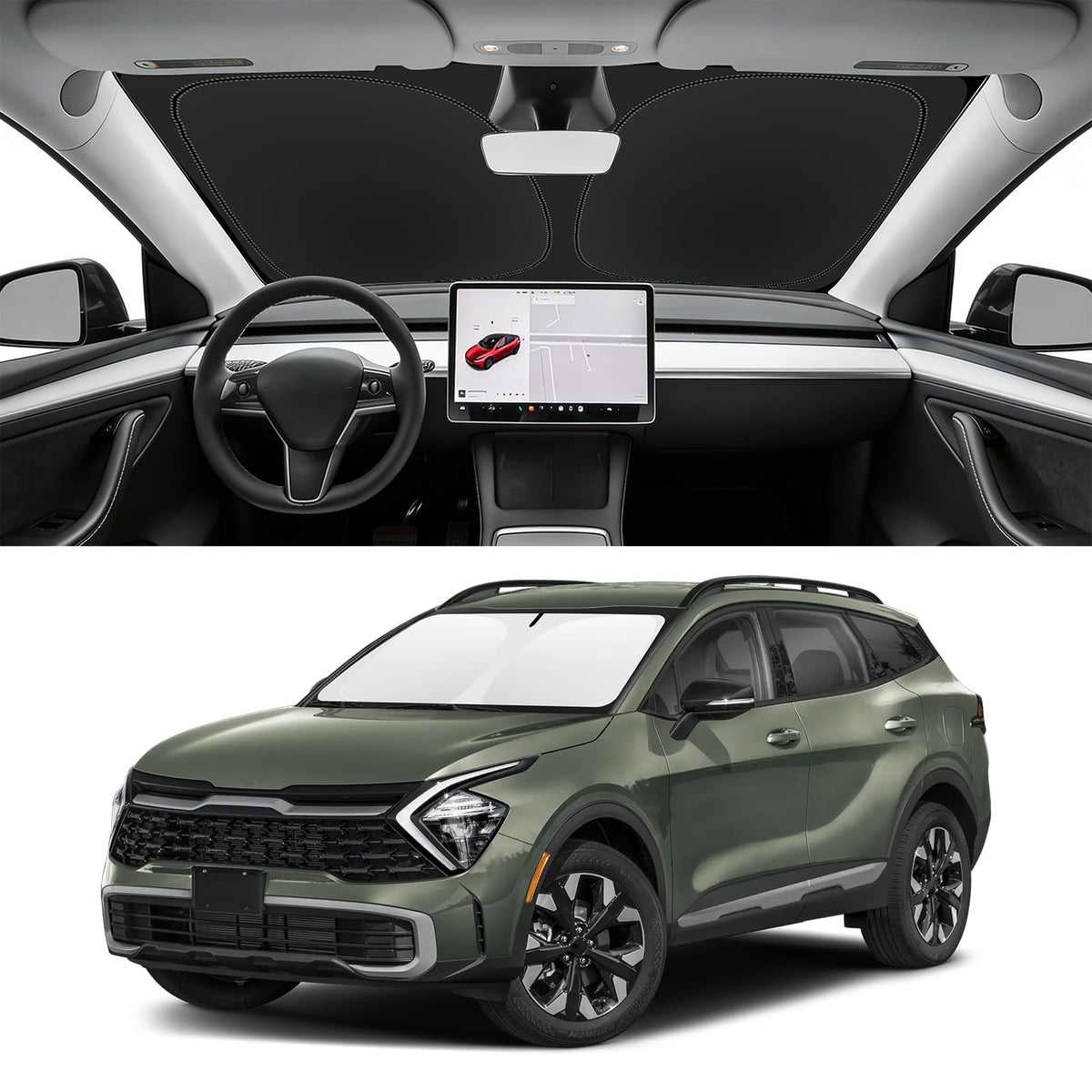 Custom Fit Windshield Sun Shade for BMW X1 2016-2026
