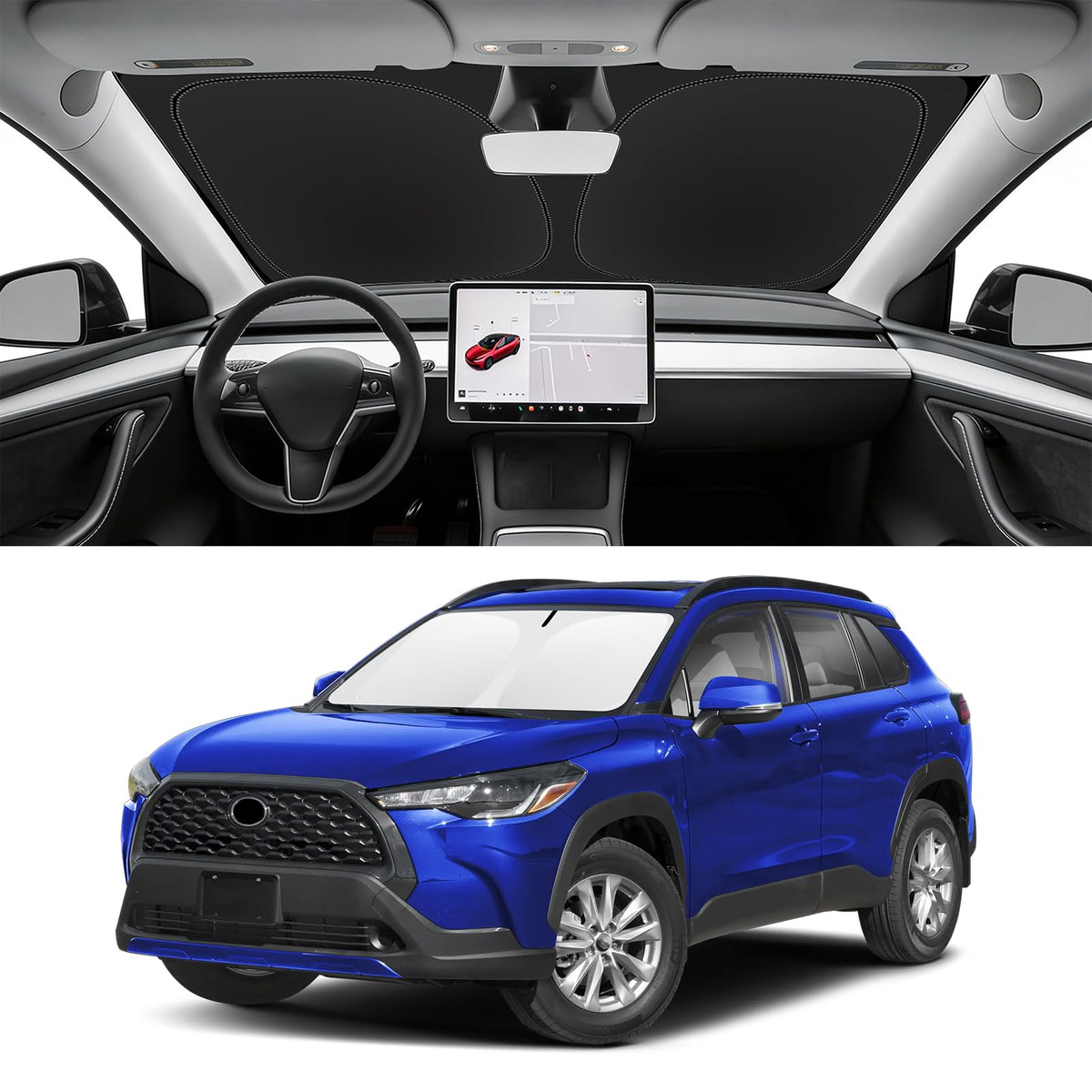 Custom Fit Windshield Sun Shade for BMW X1 2016-2026