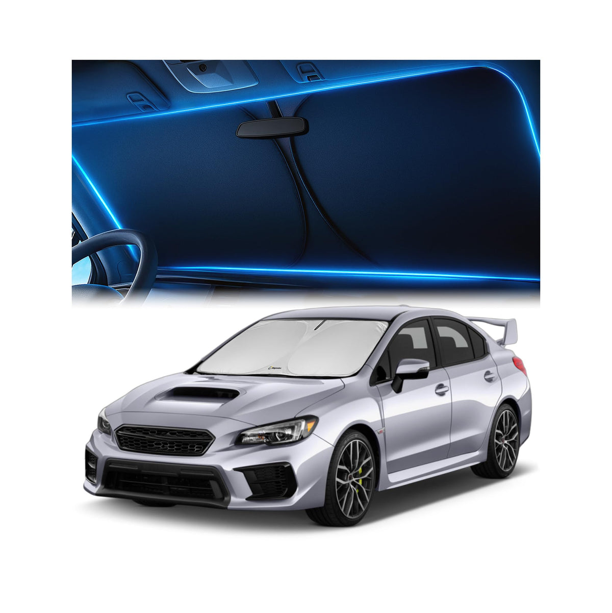 Magnelex Windshield Sun Shade for Kia K5 2021-2026 / Hyundai Sonata 2020-2026, Foldable Car Window Sunshade, Heat & UV Visor Cover, Reflective Front Shades Accessories