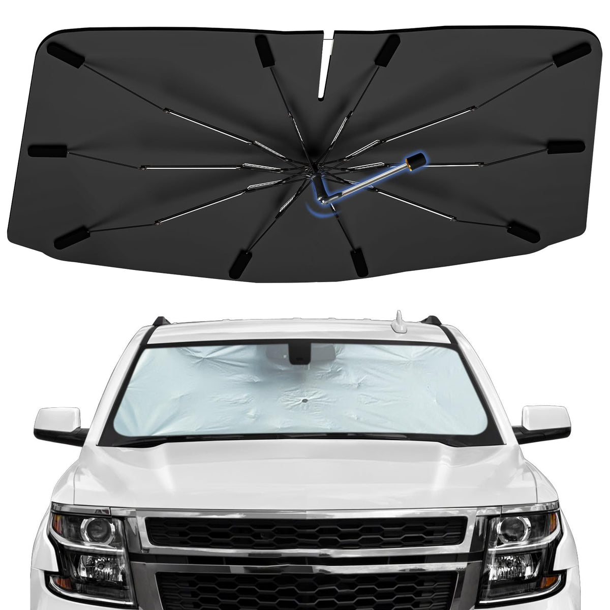 Windshield Sun Shade Umbrella for Dodge Durango 2011-2026 Front Window