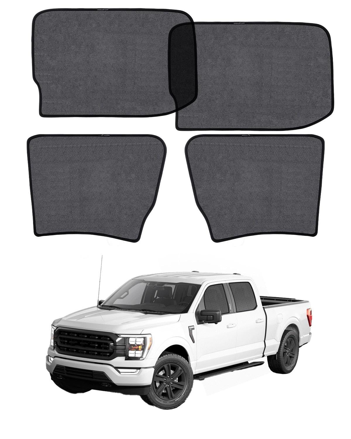 Car Window Shade for Honda Pilot 2016-2022,2 Pack UV & Glare Protection, Breathable Privacy Screen, Insect & Bug Blocker Magnetic Mesh Side Rear Sun Shades for Baby Camping, Napping & Travel