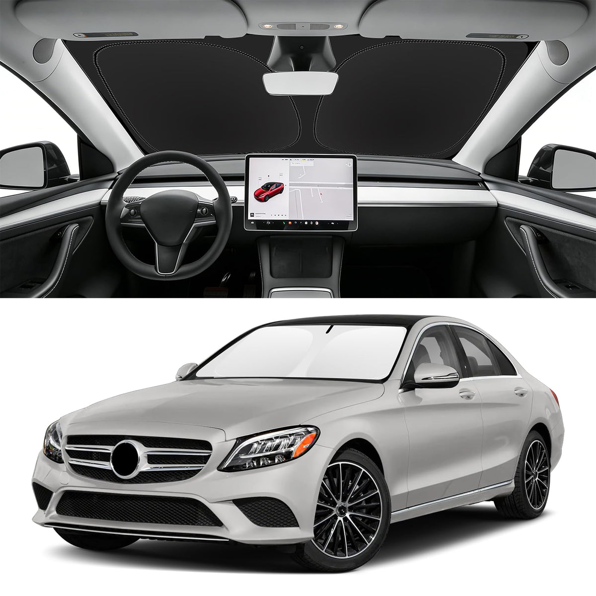 Custom Fit Windshield Sun Shade for BMW X1 2016-2026