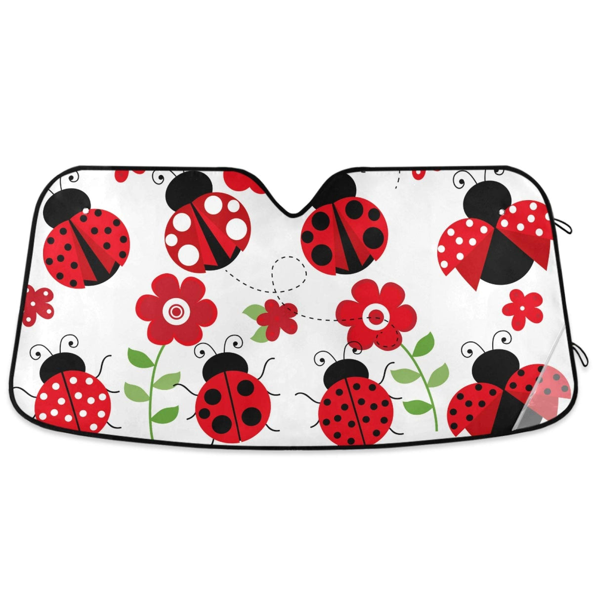 Leopard Print Car Windshield Sun Shade Foldable UV Ray Sun Visor Protector Sunshade to Keep Your Vehicle Cool (51" x 27")