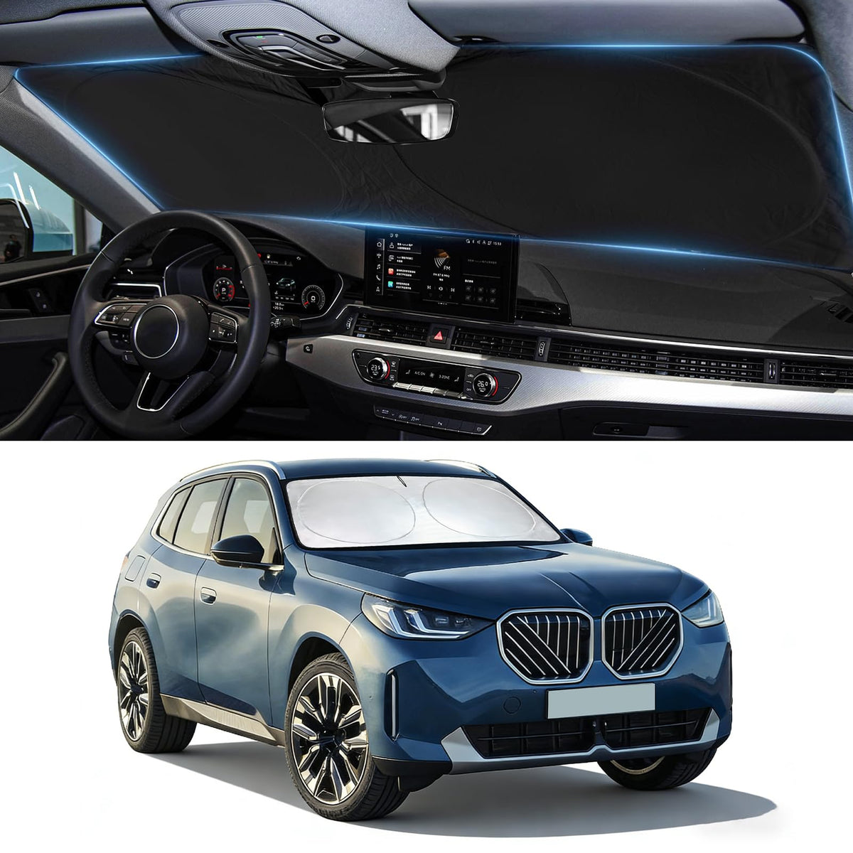Sun Shade for Audi A4 A5 Sportback S5 RS5 2018-2027 Windshield Sunshade