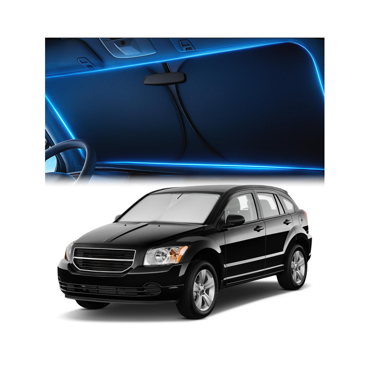 Magnelex Windshield Sun Shade for Kia K5 2021-2026 / Hyundai Sonata 2020-2026, Foldable Car Window Sunshade, Heat & UV Visor Cover, Reflective Front Shades Accessories