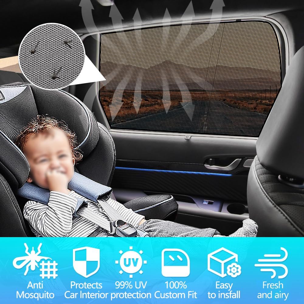 BWEN Car Window Shades for Hyundai Palisade 2020-2025(4PCS)