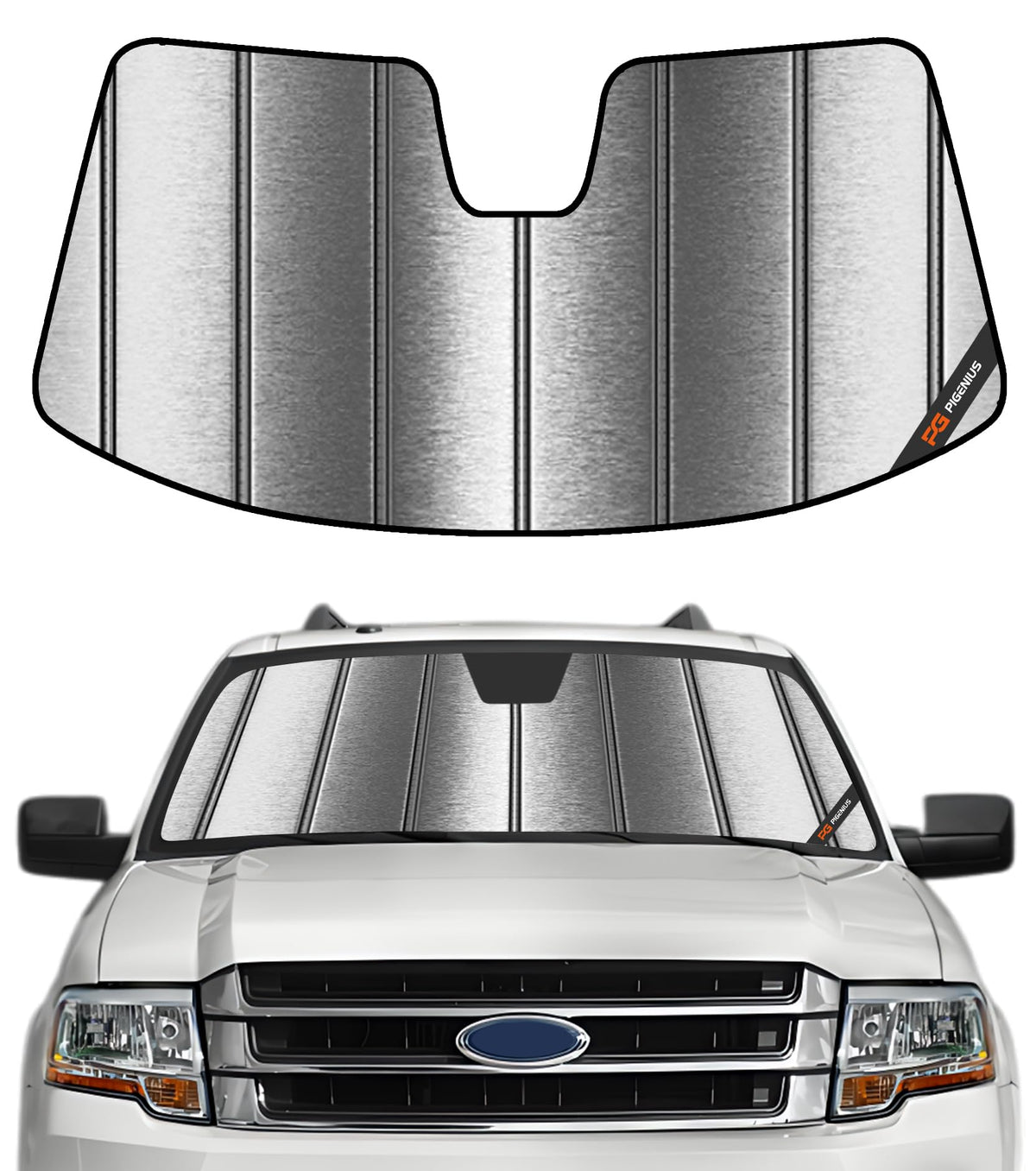 Pigenius Windshield Sun Shade for Ford Expedition 2007-2017, for Lincoln Navigator 2007-2017 - AstraGuard