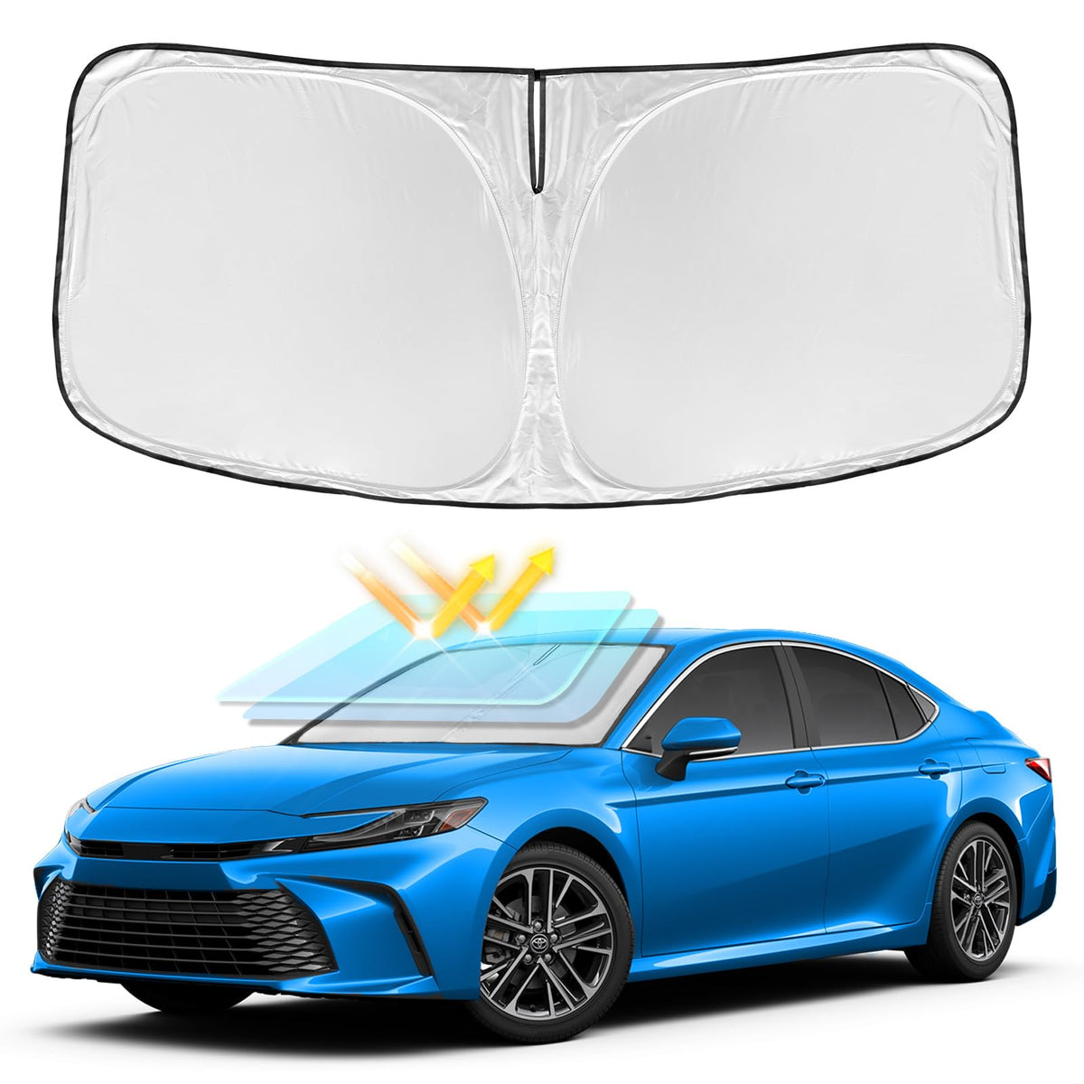 for Toyota Tacoma 2016-2024 2025 2026 Sun Shade Sunshade Windshield Cover