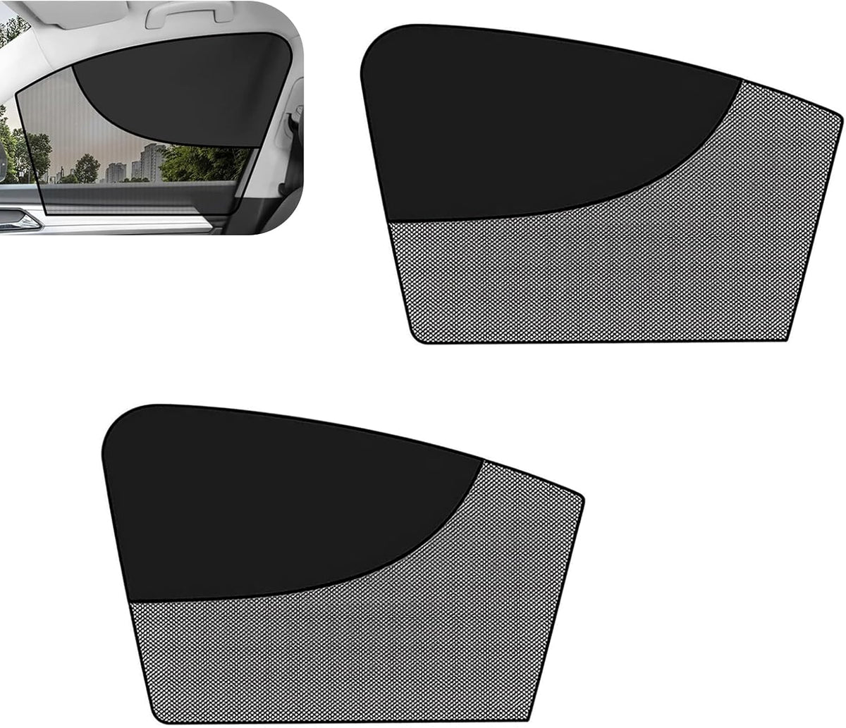 2 PCS Magnetic Car Side Window Shades, Mesh Sun Blocker Cover