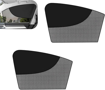 2 PCS Magnetic Car Side Window Shades, Mesh Sun Blocker Cover