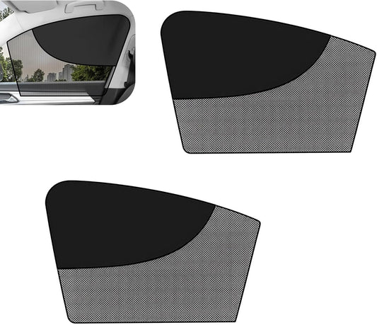 2 PCS Magnetic Car Side Window Shades, Mesh Sun Blocker Cover