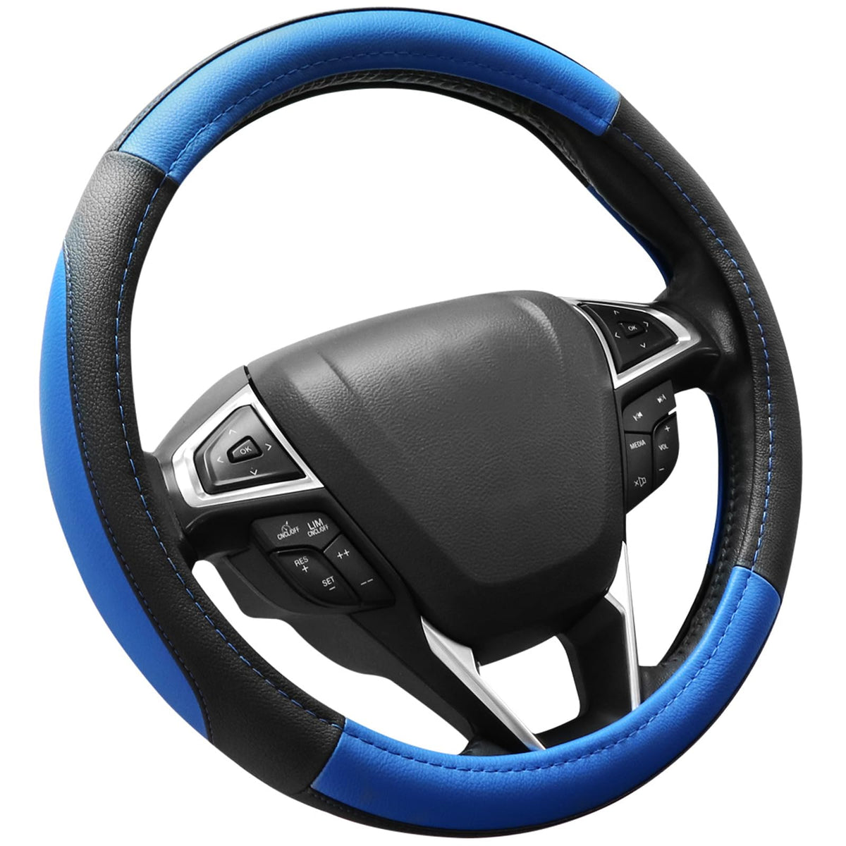 SEG Direct Car Steering Wheel Cover for Prius Civic Model 3 / Y 14"-14.25"
