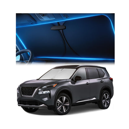 Magnelex Windshield Sun Shade for Kia K5 2021-2026 / Hyundai Sonata 2020-2026, Foldable Car Window Sunshade, Heat & UV Visor Cover, Reflective Front Shades Accessories