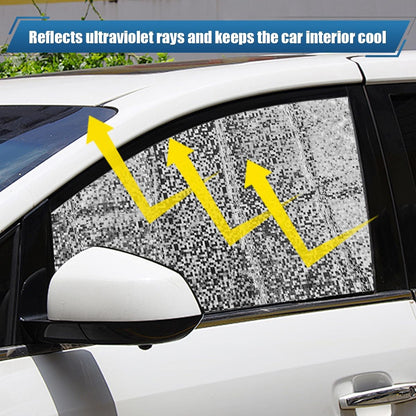 4PCS Magnetic Car Side Window Sun Shades, UV & Privacy Protection Curtains, Universal Window Covers for Sleeping, Breastfeeding, Camping, Travel, Changing Clothes (Black)
