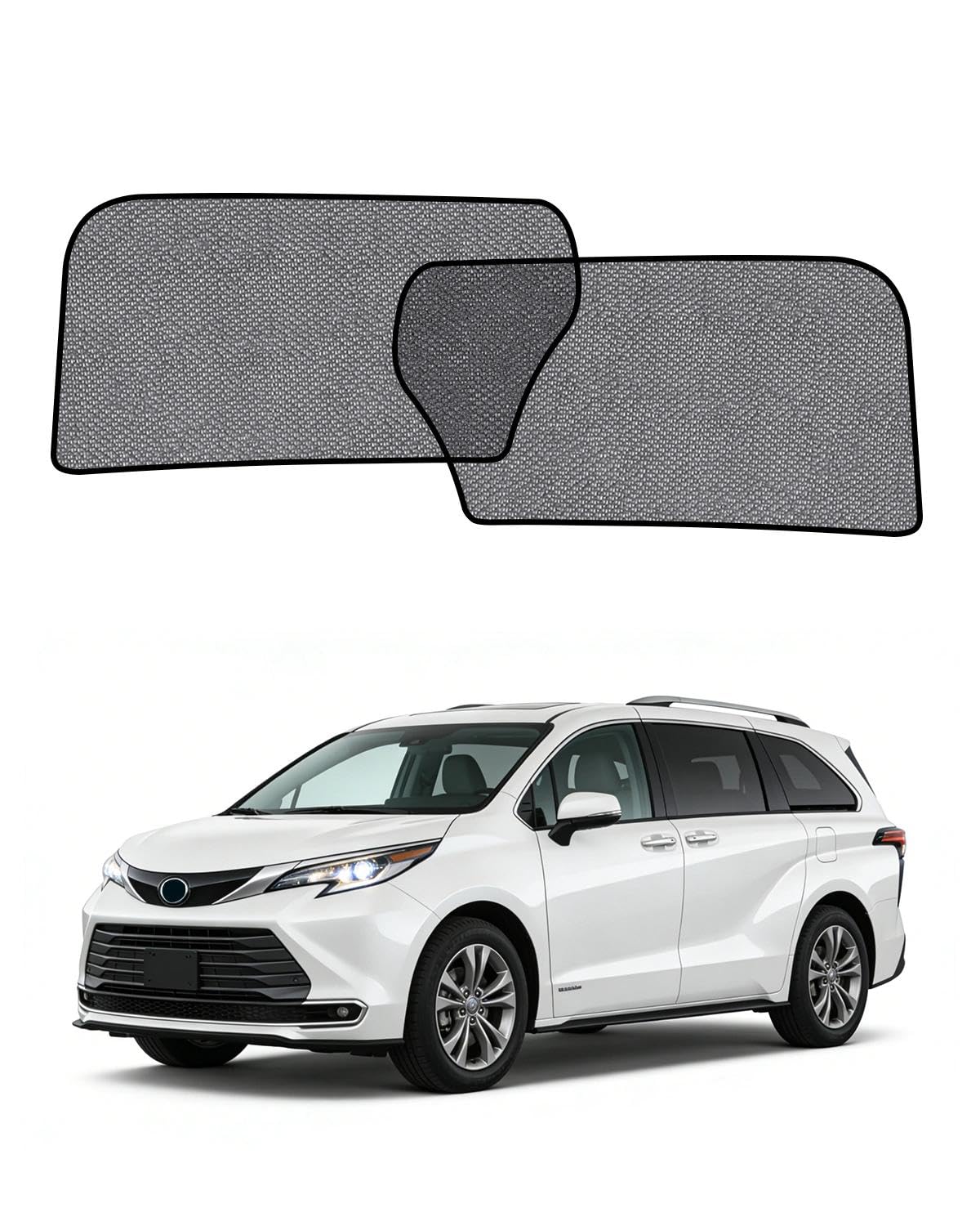 Car Window Shade for Honda Pilot 2016-2022,2 Pack UV & Glare Protection, Breathable Privacy Screen, Insect & Bug Blocker Magnetic Mesh Side Rear Sun Shades for Baby Camping, Napping & Travel