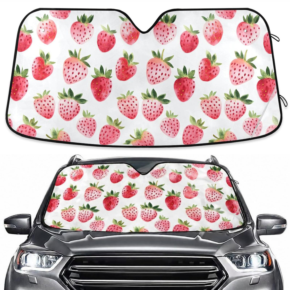 Sea Turtle Teal Windshield Sun Shade for Car Auto SUV Truck Foldable Front Window Sunshade Sun Visor Protector Block UV Rays Reflect Heat, 55" x 28"