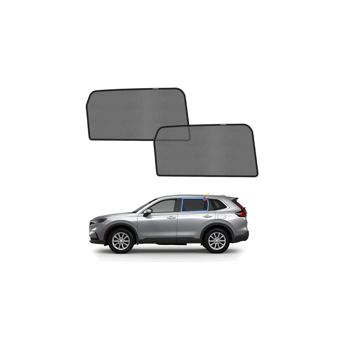 KUST Car Window Shades for 2021-2024 Subaru Outback Accessories, Breathable Mesh Magnetic Window Covers, Rear Back Side Window Sun Shades UV Block Privacy Protection for Baby Camping Napping 2PCS