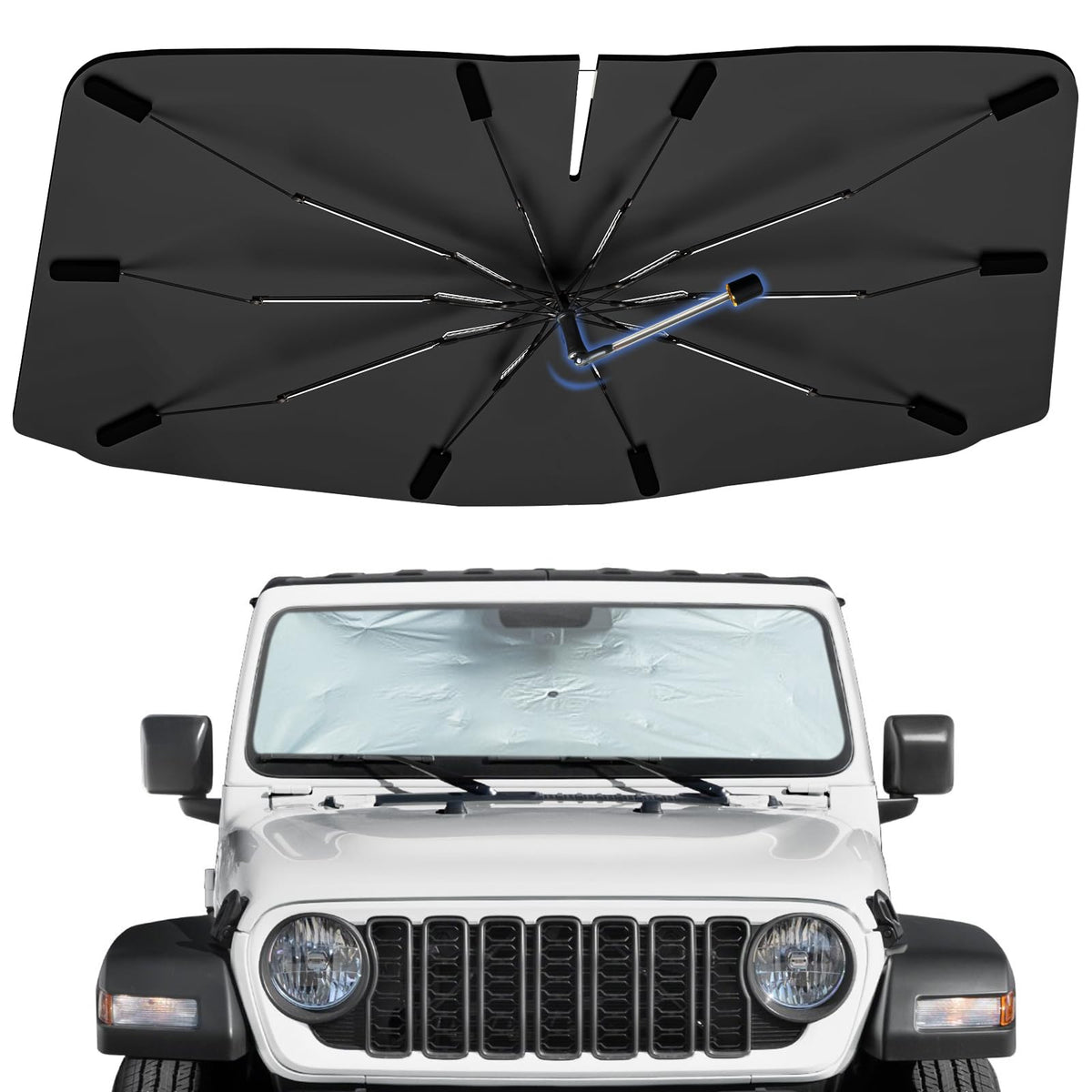 Windshield Sun Shade Umbrella for Dodge Durango 2011-2026 Front Window