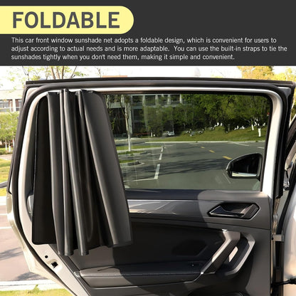 4PCS Auto Window Shade, Magnetic Side Window Sun Shade, Block Light Car Window Covers, Heat Insulation and UV Protection Car Curtain, Universal Interior Accessories