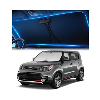 Magnelex Windshield Sun Shade for Kia K5 2021-2026 / Hyundai Sonata 2020-2026, Foldable Car Window Sunshade, Heat & UV Visor Cover, Reflective Front Shades Accessories