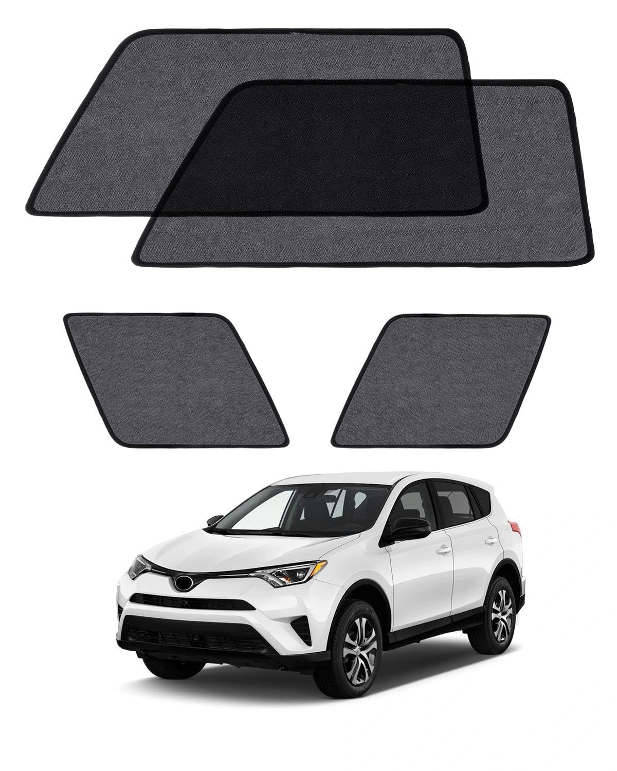 Car Window Shade for Honda Pilot 2016-2022,2 Pack UV & Glare Protection, Breathable Privacy Screen, Insect & Bug Blocker Magnetic Mesh Side Rear Sun Shades for Baby Camping, Napping & Travel