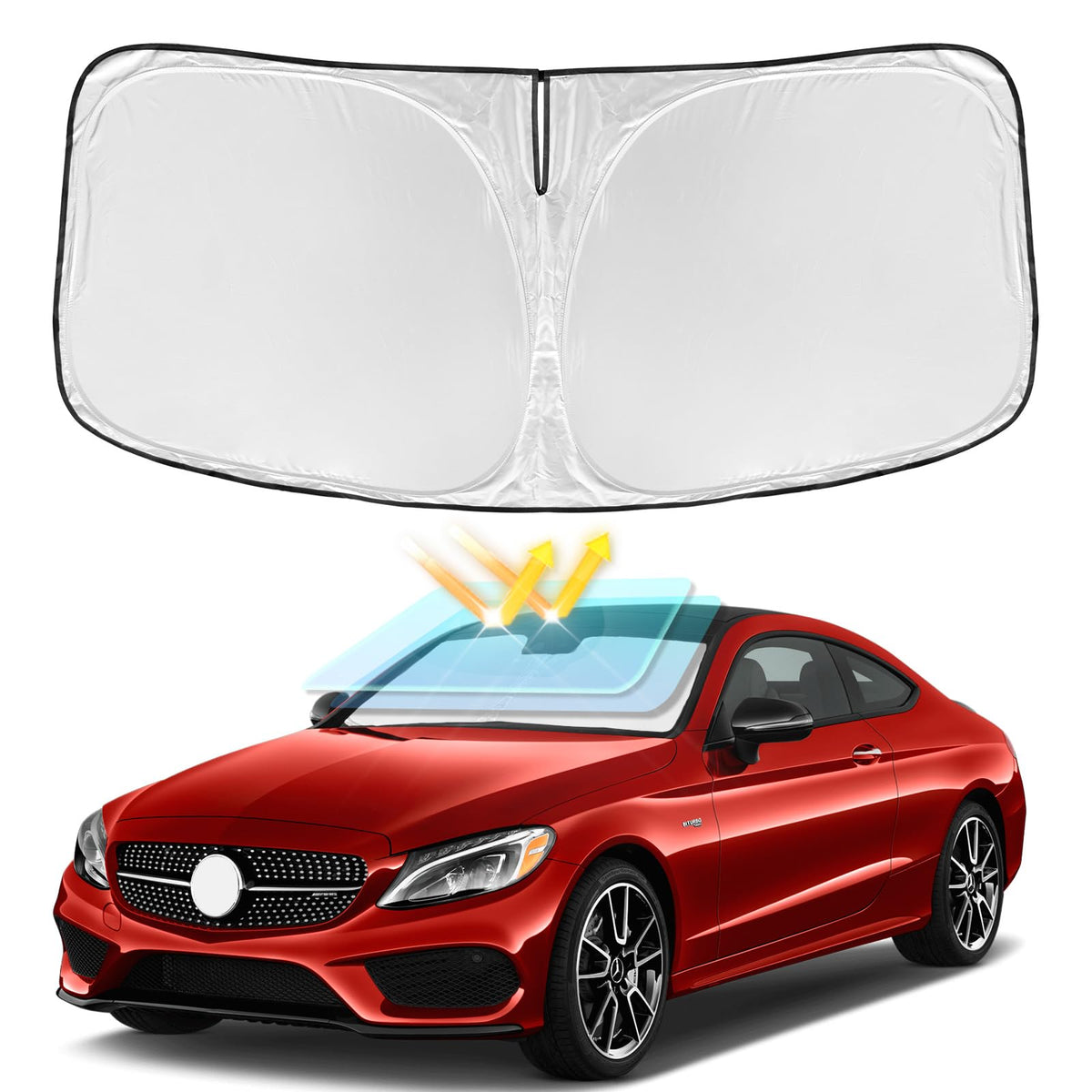 for Toyota Tacoma 2016-2024 2025 2026 Sun Shade Sunshade Windshield Cover
