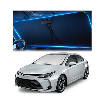 Magnelex Windshield Sun Shade for Kia K5 2021-2026 / Hyundai Sonata 2020-2026, Foldable Car Window Sunshade, Heat & UV Visor Cover, Reflective Front Shades Accessories