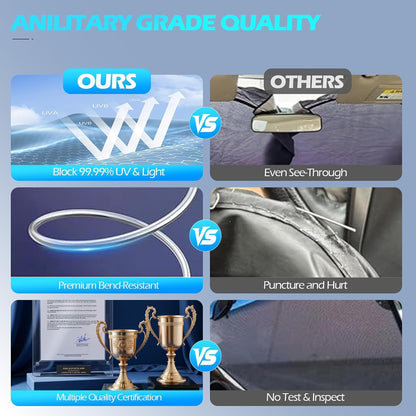 FLORICH Car Windshield Sunshade Reflective Car Sun Protection Blocks 99% Heat & Keeps Interior Cool Foldable Sun Visor Cover Universal Fits Cars, SUVs&Trucks for Summer60 L x 33" W