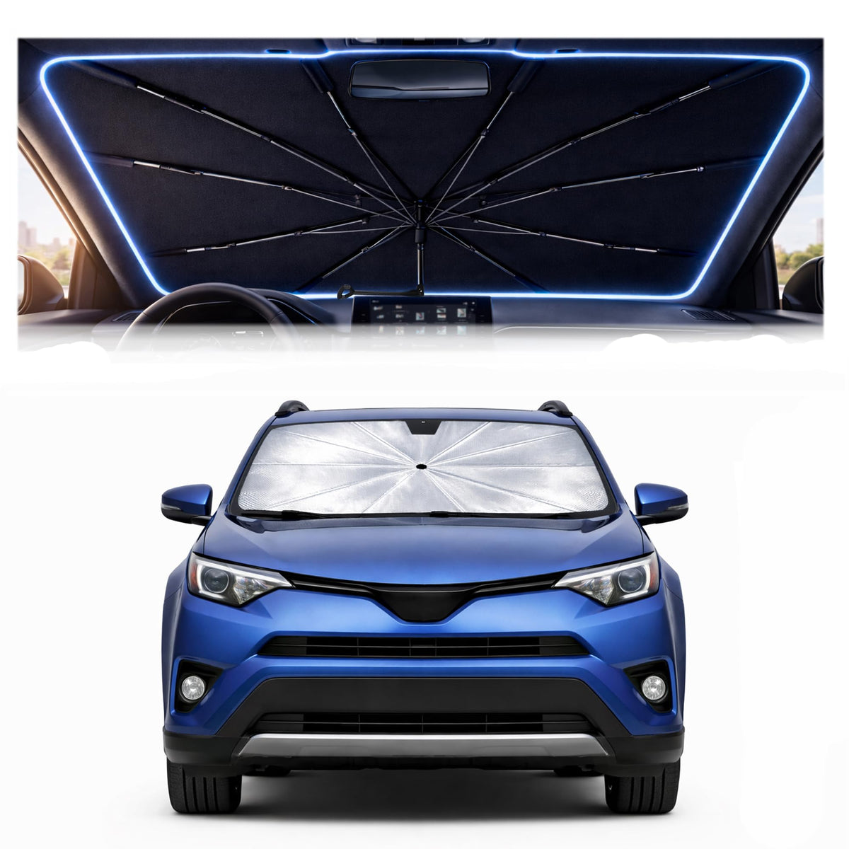 Car Windshield Sun Shade Umbrella for Mercedes Benz GLE 2020-2026