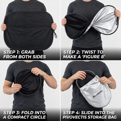 2 Piece Sun Shade for Car Windshield Foldable 280T Car Sunshade