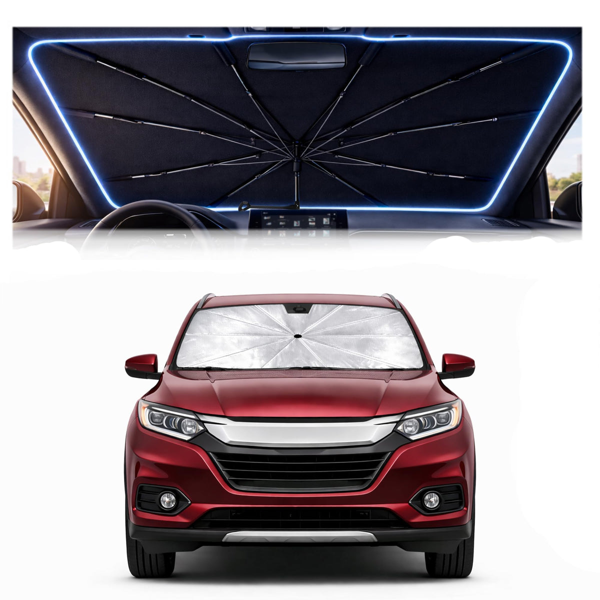 Car Windshield Sun Shade Umbrella for Mercedes Benz GLE 2020-2026