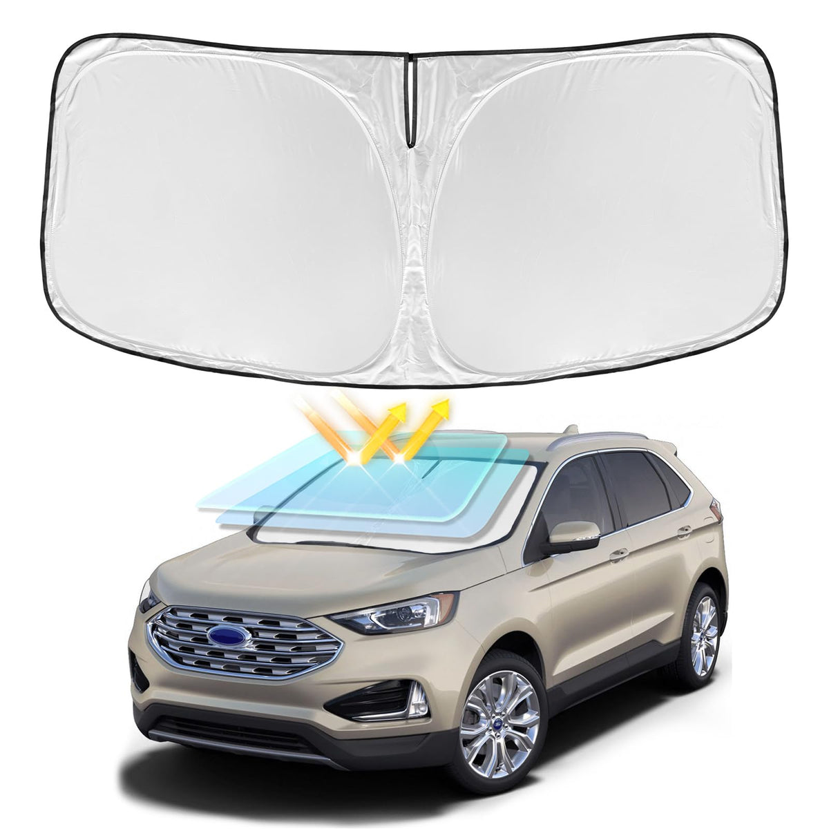 for Toyota Tacoma 2016-2024 2025 2026 Sun Shade Sunshade Windshield Cover