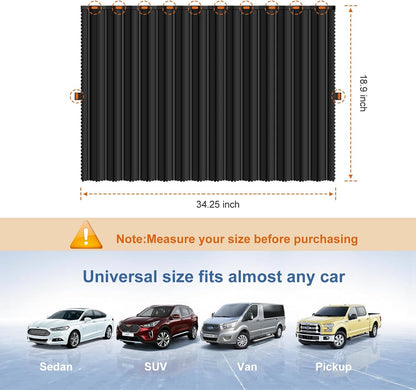 Magnetic Car Side Window Shades, 2Pack Car Privacy Curtains for Window