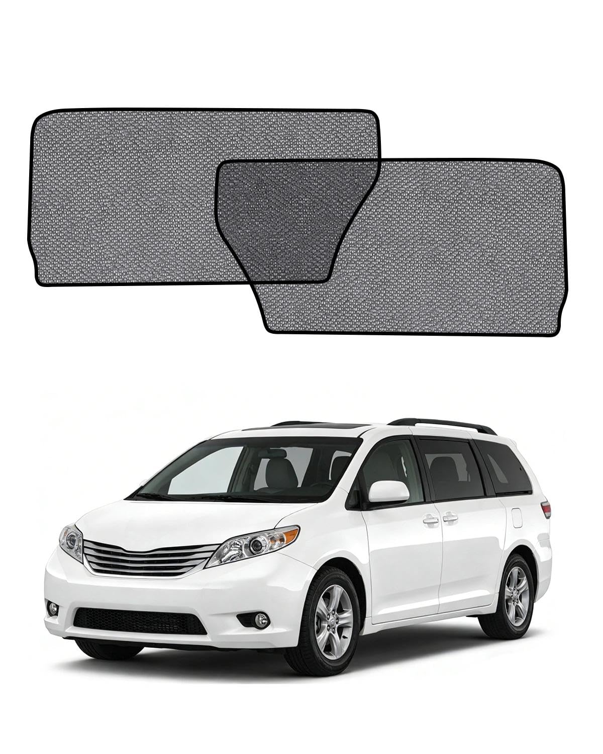 Car Window Shade for Honda Pilot 2016-2022,2 Pack UV & Glare Protection, Breathable Privacy Screen, Insect & Bug Blocker Magnetic Mesh Side Rear Sun Shades for Baby Camping, Napping & Travel
