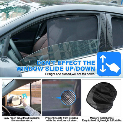 Powerty Car Window Shades for Toyota RAV4 2019-2025 Accessories Side Rear Window Covers Sunshade Magnetic Breathable Mesh Car Priavcy Sun Shades Curtains for Camping, Baby, Napping 6PCS