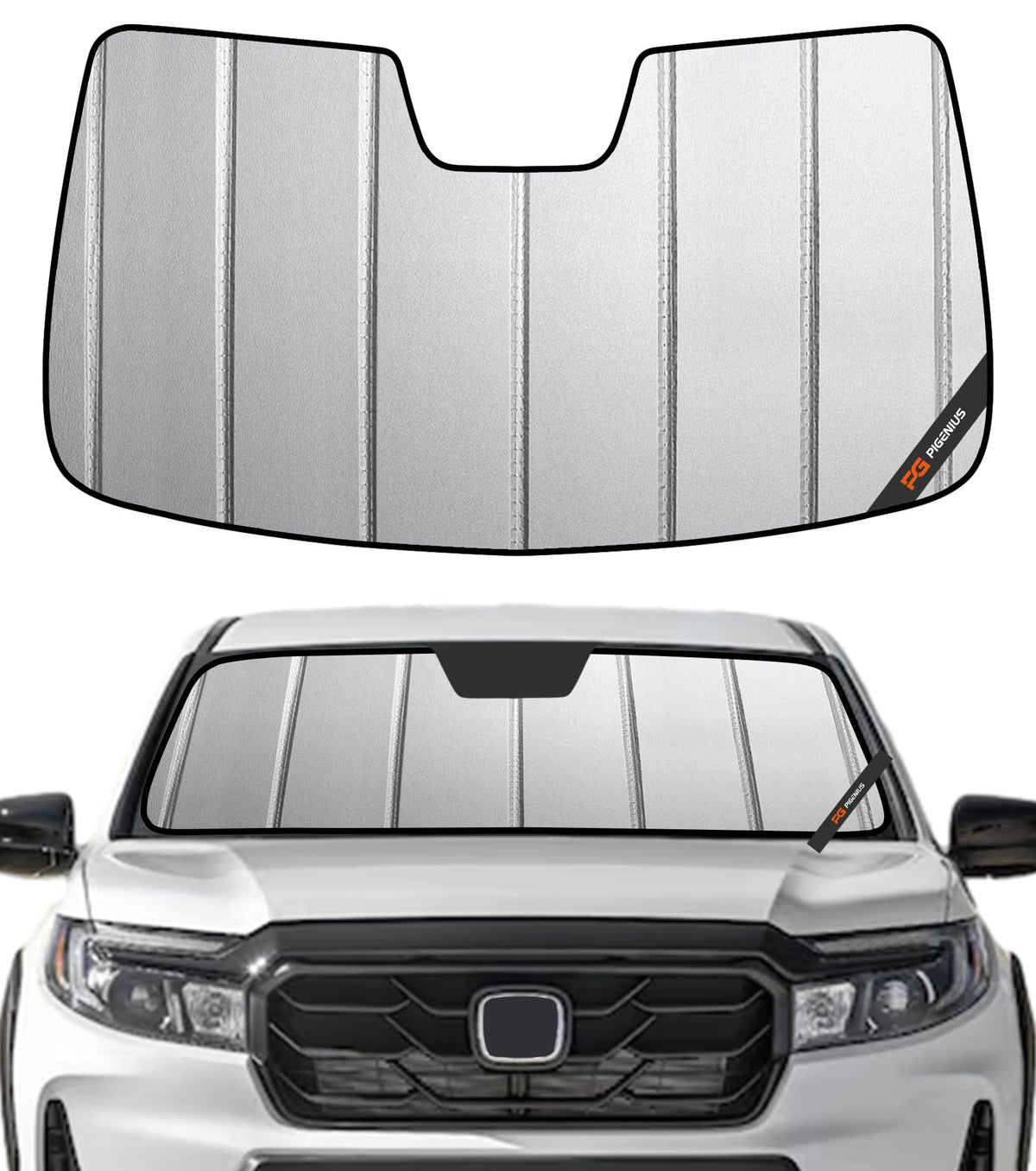 Pigenius Windshield Sunshade for Honda Pilot 2023-2026 Front Window Sun Shade - AstraGuard