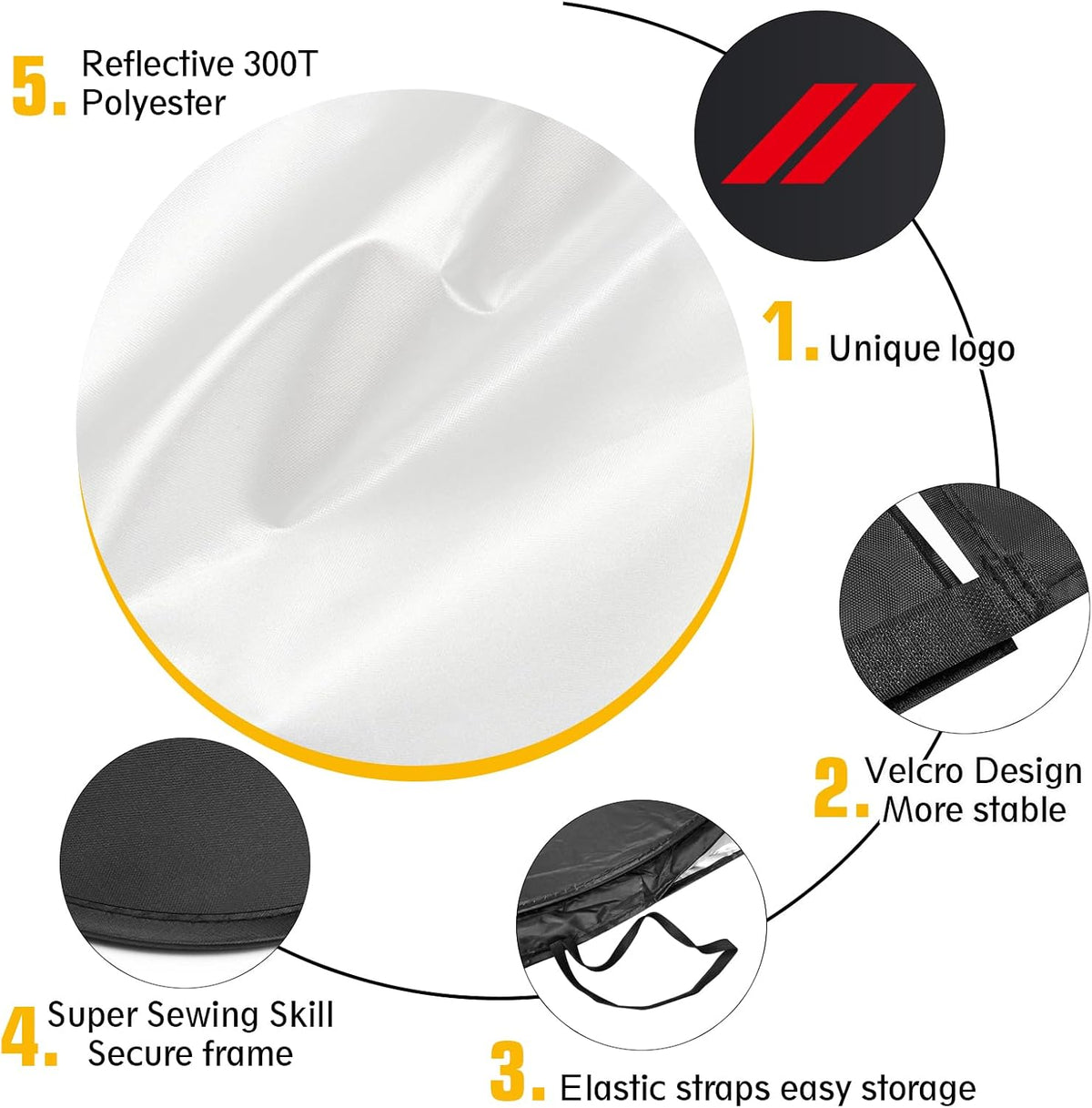 Windshield Sun Shade Fits for Dodge Charger 2011-2024