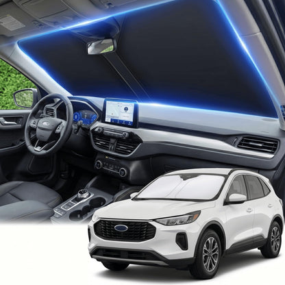 for Honda Accord 2018-2022 Windshield Sun Shade Front Window Shade Custom Fit Accord Accessories Sun Visor Foldable Shade Blocks UV Rays Summer Must Have Car Accessories