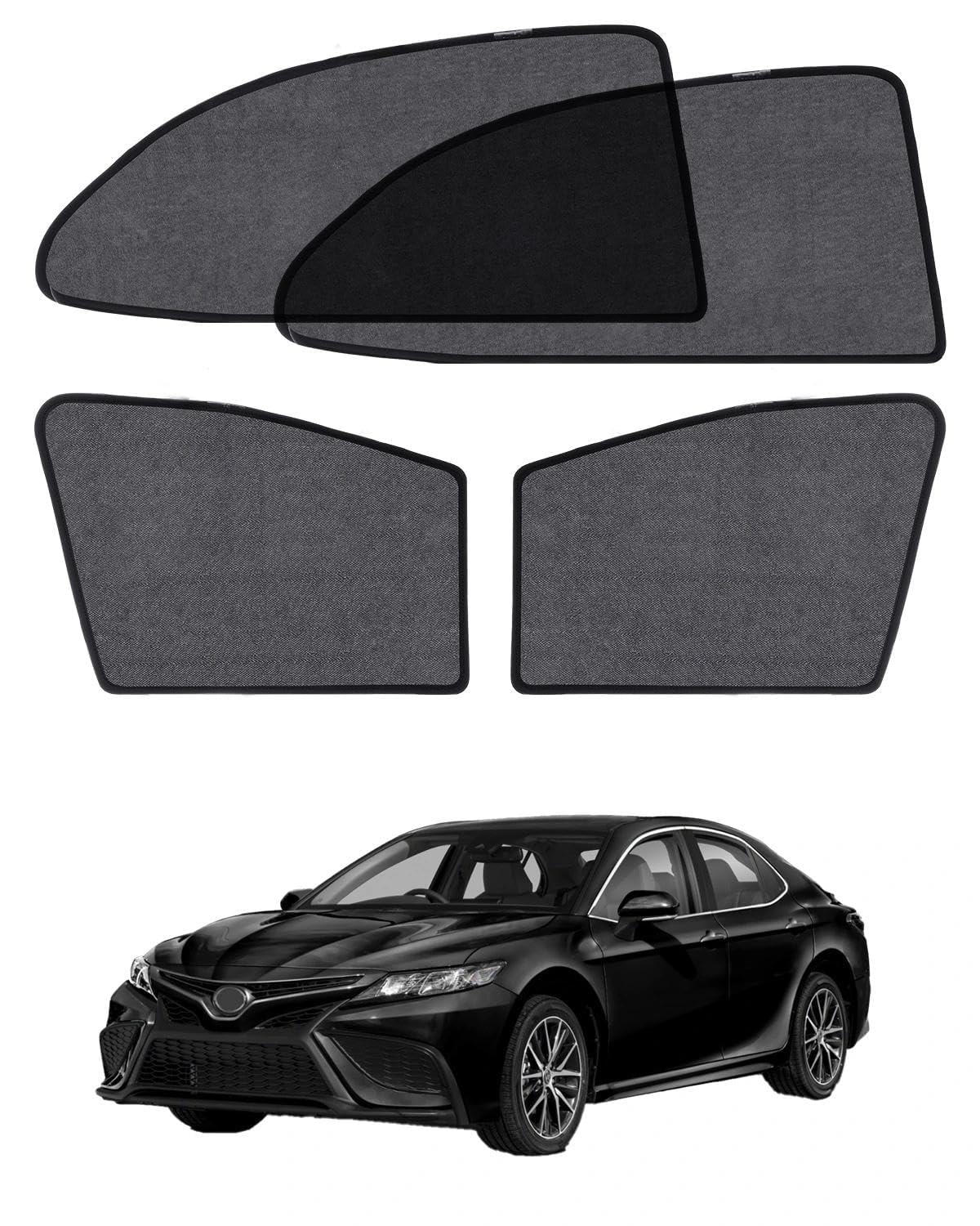 Car Window Shade for Honda Pilot 2016-2022,2 Pack UV & Glare Protection, Breathable Privacy Screen, Insect & Bug Blocker Magnetic Mesh Side Rear Sun Shades for Baby Camping, Napping & Travel