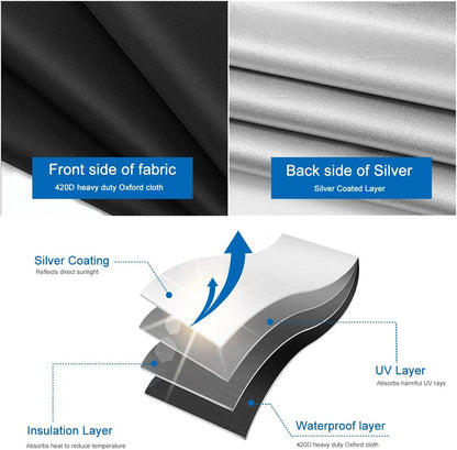 100% Blackout Blind Magnetic Window Cover,Cuttable Black Out Curtain 118x57